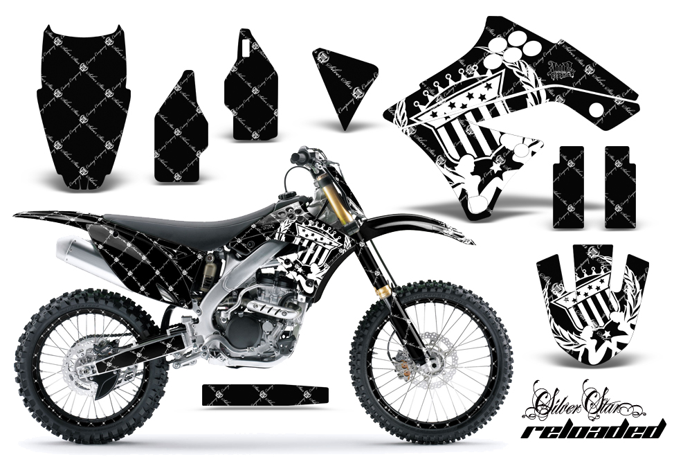 Kawasaki KXF 250 09-10 Graphic Kit SSR BW NPs